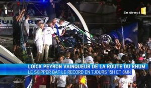 Loïck Peyron vainqueur de la Route du Rhum