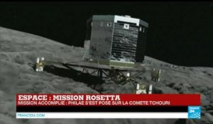 URGENT - Mission accomplie pour Rosetta : le robot Philae s'est posé sur la comète Choury