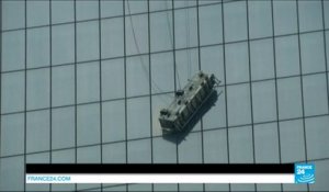 Deux laveurs de carreau sauvés au 69ème étage du World Trade Center - NEW YORK