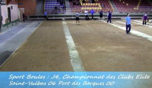 Second tour intégral, Saint-Vulbas contre Port-des-Barques, Sport Boules, J4 Elite 2014 2015