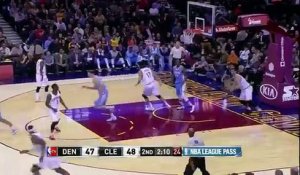 Kevin Love INSANE Outlet Inbounds Pass to Lebron James for AND1 vs Nuggets