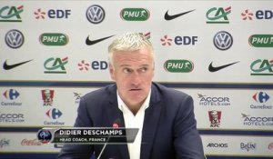 Bleus - Deschamps ravi du premier but de Varane