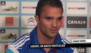 Morel et son ancien club Lorient