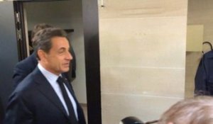 Nicolas Sarkozy devant le groupe UMP à l'Assemblée nationale