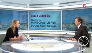 Les 4 vérités : "Le retour de la proportionnelle serait justice", confie Marion Maréchal-Le Pen