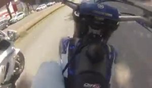 Course poursuite avec les motards de police en France