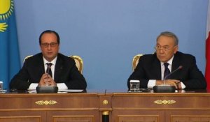 Point de presse conjoint avec M. Noursoultan Nazarbaev, président du Kazakhstan