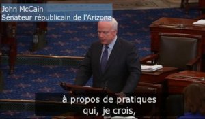 Le républicain John McCain dénonce la torture de la CIA