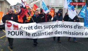 Brest. Défilé contre les suppressions de postes à la Défense