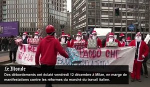 Italie : échauffourées en marge de manifestations contre les réformes économiques