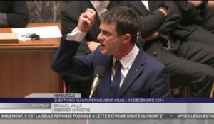 QAG : Valls recadre un député UMP qui évoque la chapka de Hollande