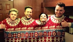 See Sam Smith & Demi Lovato Fit Into 1 Xmas Sweater For Target‬ Campaign