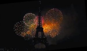 Magnifiques feux d'artifice à Paris pour le nouvel an 2015 !