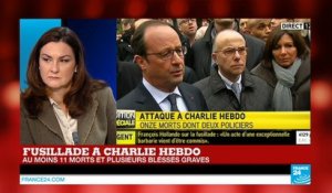 Fusillade Charlie Hebdo : "Un attentat terroriste, cela ne fait pas de doute" François Hollande