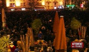 Partout en France, des rassemblements pour condamner l'attaque de "Charlie Hebdo"