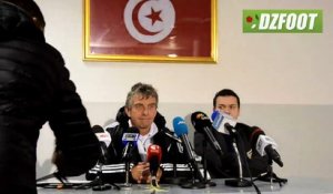Point Presse de Christian Gourcuff à Tunis
