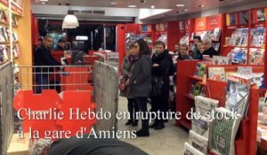 Charlie Hebdo en rupture de stock à la gare d'Amiens