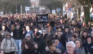 Charlie Hebdo : 25000 personnes dans les rues de La Roche