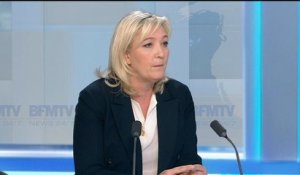 Attentats: "Il faut suspendre Schengen immédiatement", demande Marine Le Pen