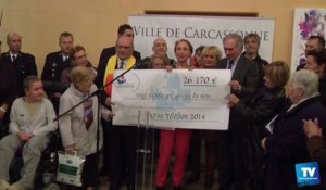 Un chèque de 26170 € pour l'AFM Téléthon à Carcassonne :