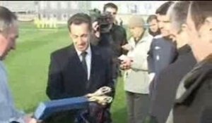 Nicolas Sarkozy à l'Olympique Lyonnais