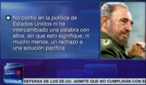 États-Unis: Fidel Castro n'a «pas confiance dans leur politique»