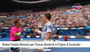 Rafael Nadal s’incline face à Tomas Berdych en quart de finale de l’Open d’Australie