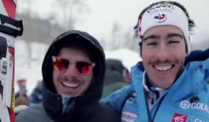 Ben Valentin encourage ses compatriotes du ski alpin à Beaver Creek