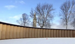 Blanc et noir  : de la neige dans le bassin minier