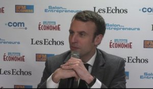 Emmanuel Macron revient sur son projet de loi lors du Salon des Entrepreneurs