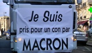 Opération escargot des auto-écoles contre la loi Macron