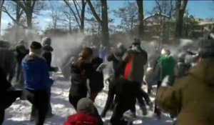 Bataille géante de boules de neige à Washington