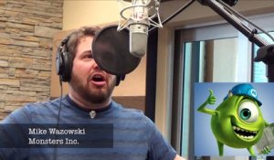 Brian Hull chante Libérée Délivrée avec la voix des personnages Disney et Pixar