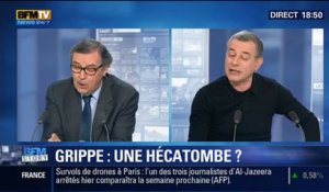 BFM Story: Grippe: "une épidémie historiquement forte", Claude Le Pen - 26/02