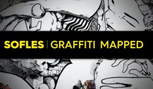 Le graffiti de l'artiste Sofles prend vie pendant la nuit