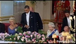 Obama se prend un vent avec la reine d'Angleterre