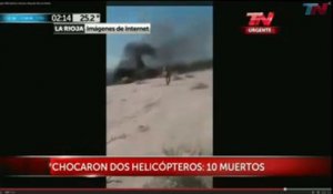 Crash d'hélicoptère en Argentine: les premières images