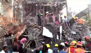 Une usine de ciment s'effondre tuant quatre ouvriers au Bangladesh