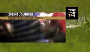 TOP14 - Toulouse-Montpellier: 18-13 - J20- Saison 2014/2015