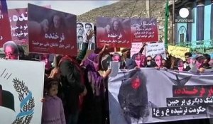 Manifestation en soutien à la jeune afghane battue à mort