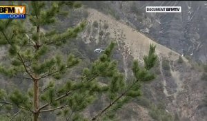 Crash de l'A320: les images aériennes du lieu du drame