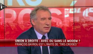 François Bayrou, l'Invité politique de Laurence Ferrari sur iTélé - 310315