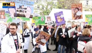Médecins et buralistes manifestent contre le projet de loi de santé
