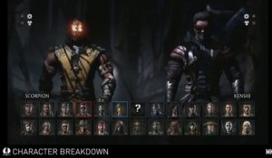 Mortal Kombat X - présentation du roster