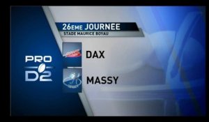 PRO D2 - Dax-Massy : 37-10 - J26 - Saison 2014-2015