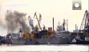 Incendie dans un sous-marin nucléaire dans un chantier naval russe