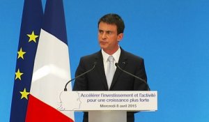 Conférence de presse de Manuel Valls autour des mesures pour la relance et l'investissement