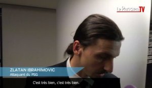 PSG.Ibrahimovic : " Grâce à l'équipe, j'ai marqué mon 100ème but"