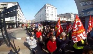 Manifestation à Boulogne-sur-Mer le jeudi 9 avril 2015 contre l'austérité