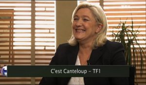 Nicolas Canteloup parodie une interview de Marine Le Pen